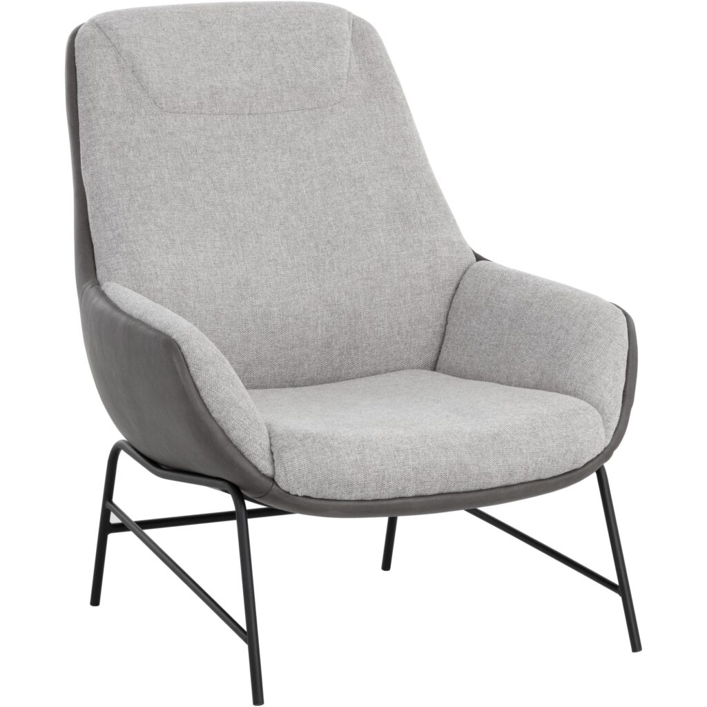 Lucier Lounge Chair - Belfast Heather Grey / Bravo Ash - Image 6