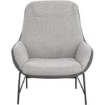 Lucier Lounge Chair - Belfast Heather Grey / Bravo Ash 111970 111970 LUCIER LOUNGE CHAIR BELFAST HEATHER GREY BRAVO ASH 21