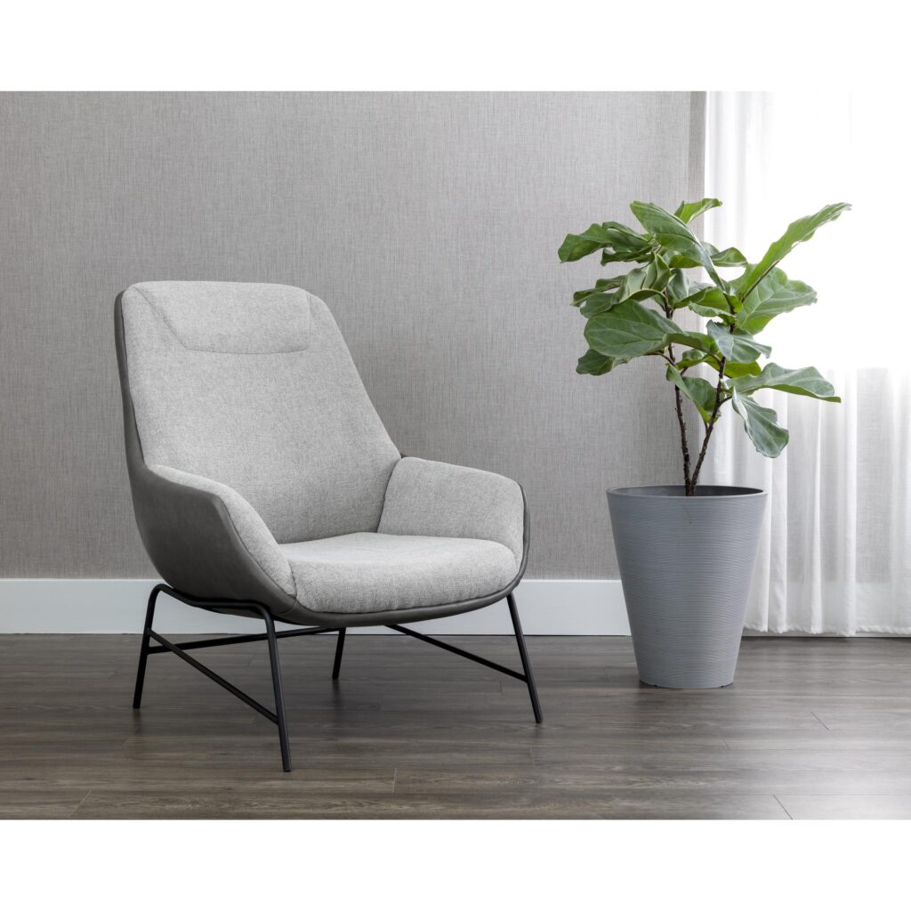 Lucier Lounge Chair - Belfast Heather Grey / Bravo Ash - Image 10