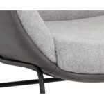 Lucier Lounge Chair - Belfast Heather Grey / Bravo Ash 111970 111970 LUCIER LOUNGE CHAIR BELFAST HEATHER GREY BRAVO ASH 26
