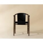 Aran Dining Armchair - Onyx Leather 111987 111987 ARAN DINING ARMCHAIR ONYX LEATHER 1