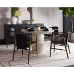 Aran Dining Armchair - Onyx Leather 111987 111987 ARAN DINING ARMCHAIR ONYX LEATHER 10