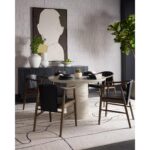 Aran Dining Armchair - Onyx Leather 111987 111987 ARAN DINING ARMCHAIR ONYX LEATHER 11