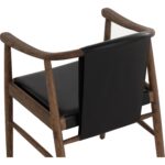 Aran Dining Armchair - Onyx Leather 111987 111987 ARAN DINING ARMCHAIR ONYX LEATHER 26