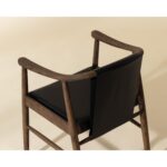 Aran Dining Armchair - Onyx Leather 111987 111987 ARAN DINING ARMCHAIR ONYX LEATHER 6