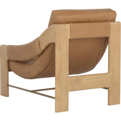 Rafferty Lounge Chair - Rustic Oak - Ludlow Sesame Leather 112003 112003 RAFFERTY LOUNGE CHAIR RUSTIC OAK LUDLOW SESAME LEATHER 23