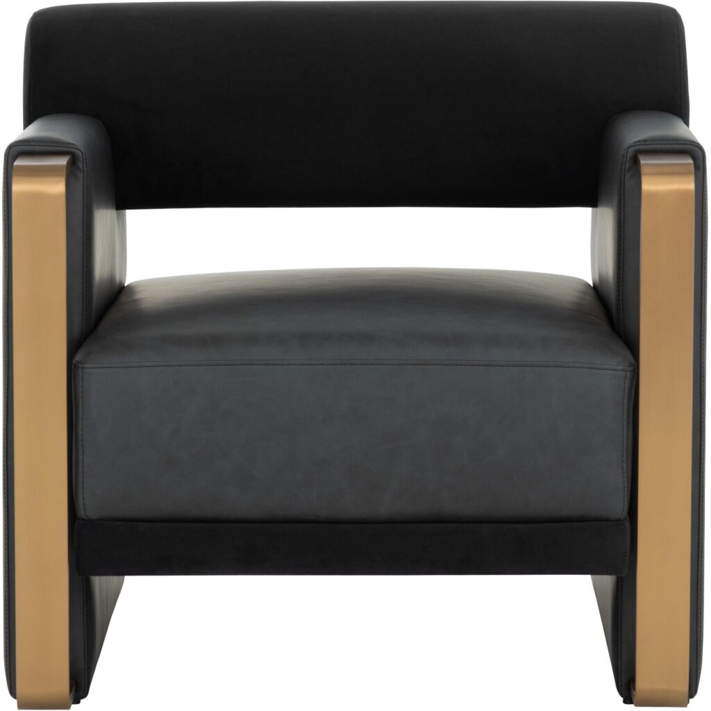 Edgar Lounge Chair - Bravo Black / Abbington Black - Image 7