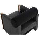Edgar Lounge Chair - Bravo Black / Abbington Black 112022 112022 EDGAR LOUNGE CHAIR MILLIKEN BLACK ABBINGTON BLACK 26