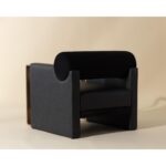 Edgar Lounge Chair - Bravo Black / Abbington Black 112022 112022 EDGAR LOUNGE CHAIR MILLIKEN BLACK ABBINGTON BLACK 3
