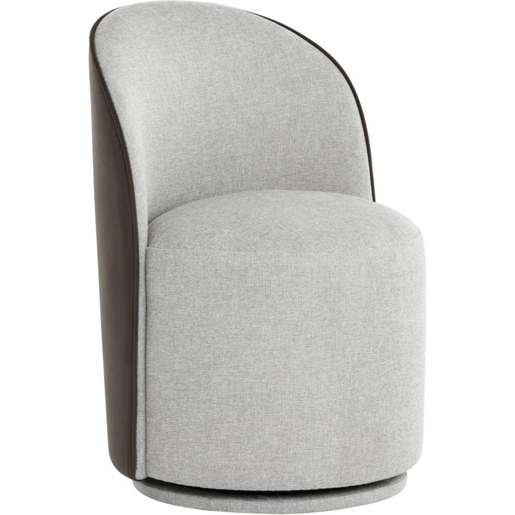 Cavoli Swivel Dining Chair - Belfast Heather Grey / Meg Ash - Image 4