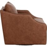 Orwell Swivel Lounge Chair - Cognac Leather 112041 112041 ORWELL SWIVEL LOUNGE CHAIR COGNAC LEATHER 22