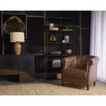 Marjorie Lounge Chair - Cognac Leather 112043 112043 MARJORIE LOUNGE CHAIR COGNAC LEATHER 5