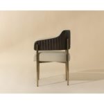 Tova Dining Armchair - Dillon Cream / Bravo Ash 112048 112048 TOVA DINING ARMCHAIR DILLON CREAM BRAVO ASH 2