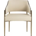 Tova Dining Armchair - Dillon Cream / Bravo Ash 112048 112048 TOVA DINING ARMCHAIR DILLON CREAM BRAVO ASH 21