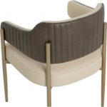 Tova Dining Armchair - Dillon Cream / Bravo Ash 112048 112048 TOVA DINING ARMCHAIR DILLON CREAM BRAVO ASH 26