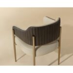 Tova Dining Armchair - Dillon Cream / Bravo Ash 112048 112048 TOVA DINING ARMCHAIR DILLON CREAM BRAVO ASH 6
