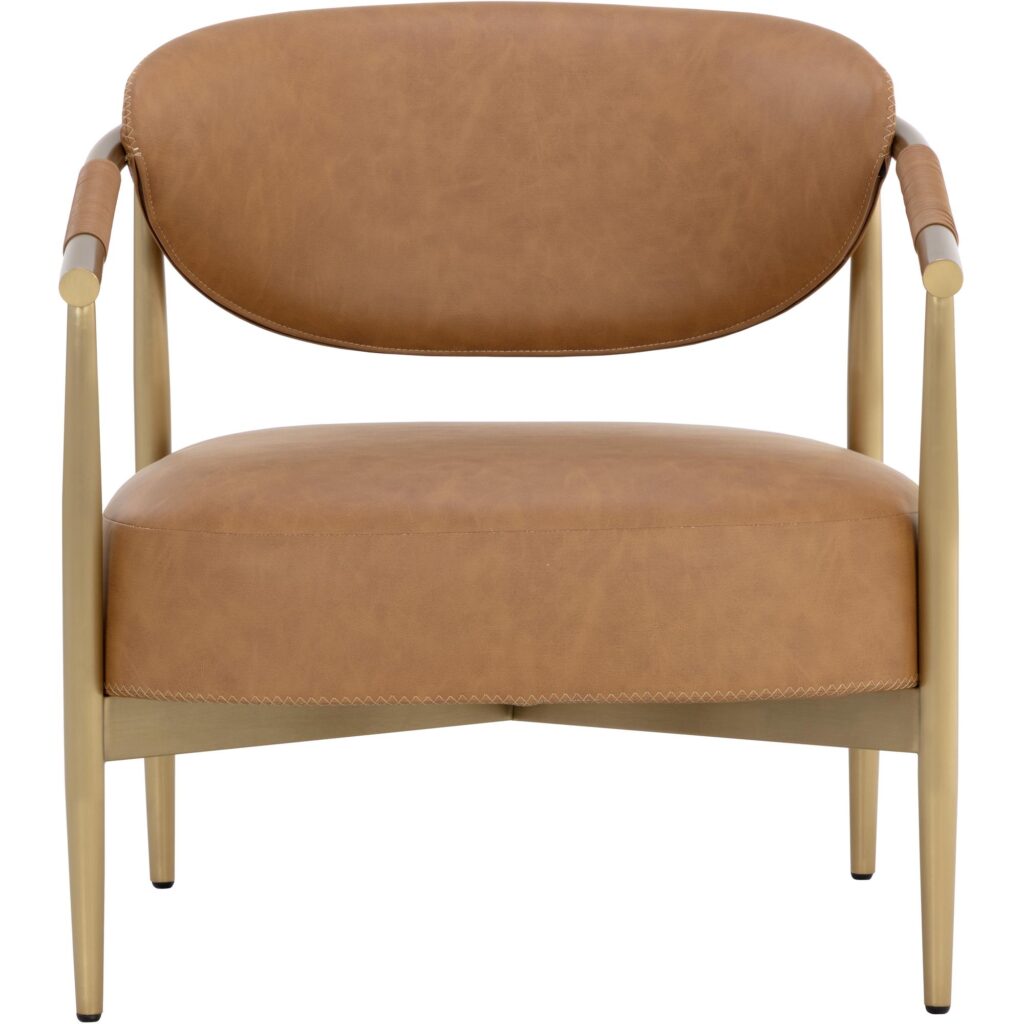 Heloise Lounge Chair - Milliken Cognac - Image 2