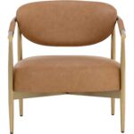 Heloise Lounge Chair - Milliken Cognac 112062 112062 HELOISE LOUNGE CHAIR MILLIKEN COGNAC 1