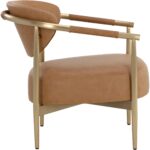 Heloise Lounge Chair - Milliken Cognac 112062 112062 HELOISE LOUNGE CHAIR MILLIKEN COGNAC 2