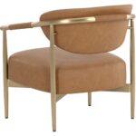 Heloise Lounge Chair - Milliken Cognac 112062 112062 HELOISE LOUNGE CHAIR MILLIKEN COGNAC 3