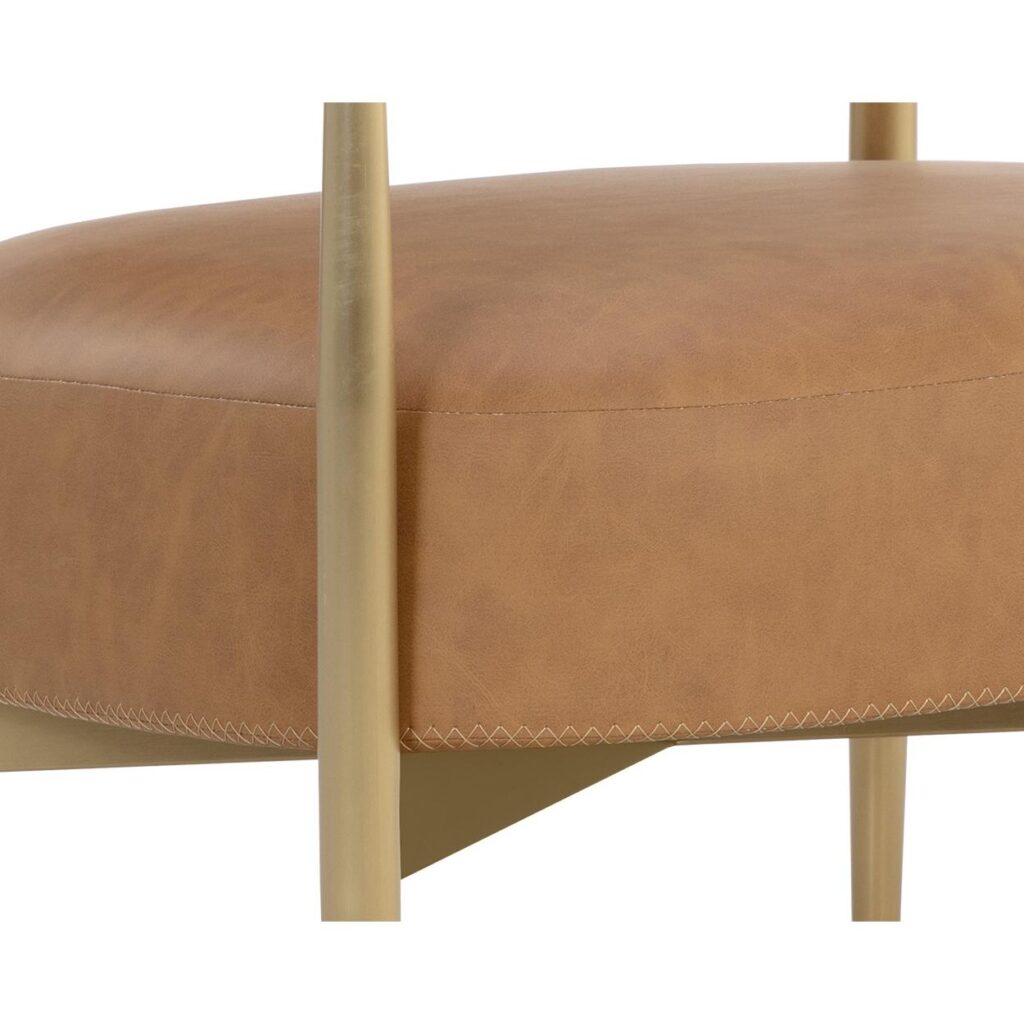 Heloise Lounge Chair - Milliken Cognac - Image 6