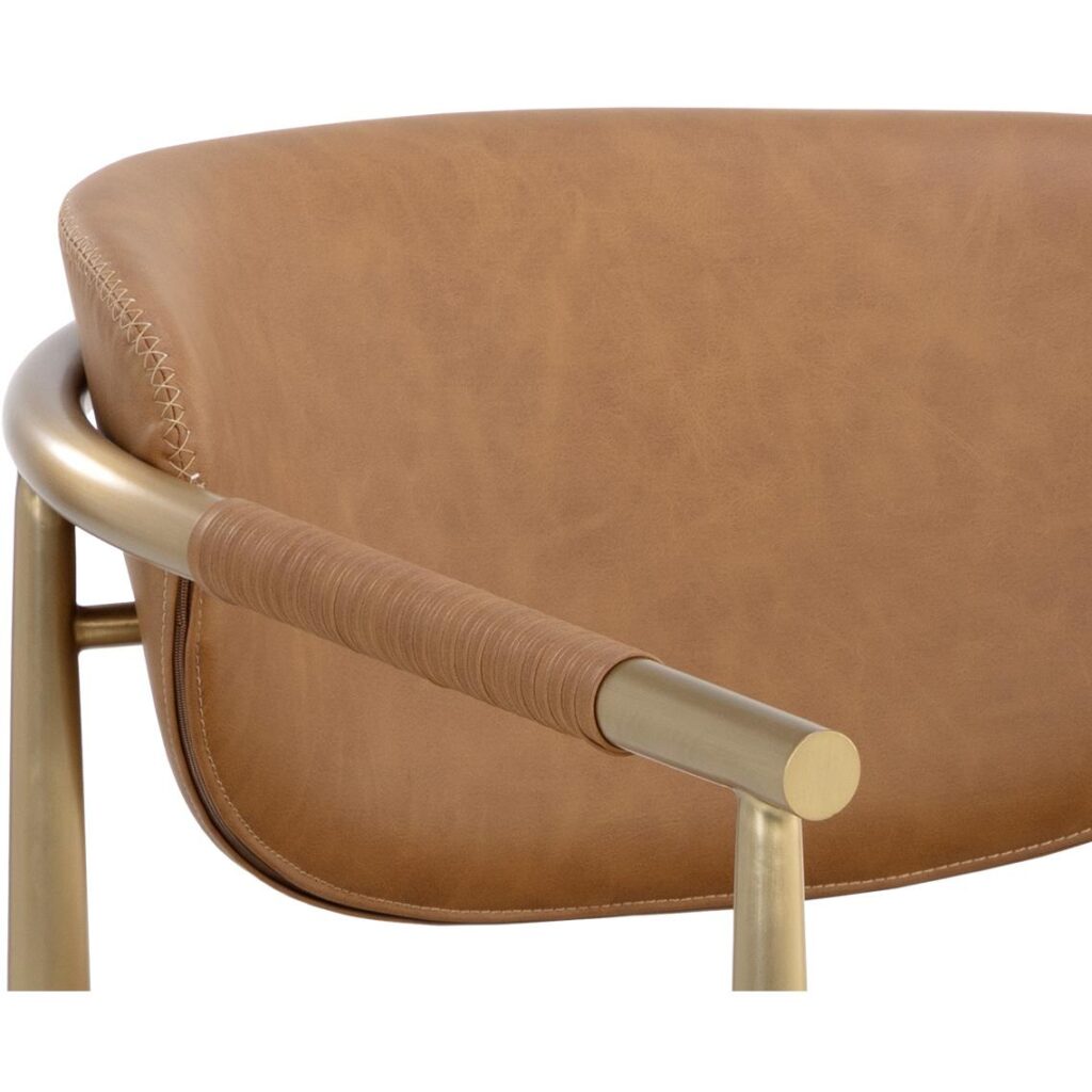 Heloise Lounge Chair - Milliken Cognac - Image 7