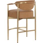 Heloise Counter Stool - Milliken Cognac 112064 112064 HELOISE COUNTER STOOL MILLIKEN COGNAC 3