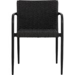 Casella Stackable Dining Armchair - Black - Dark Grey 112066 112066 CASELLA STACKABLE DINING ARMCHAIR BLACK DARK GREY 21