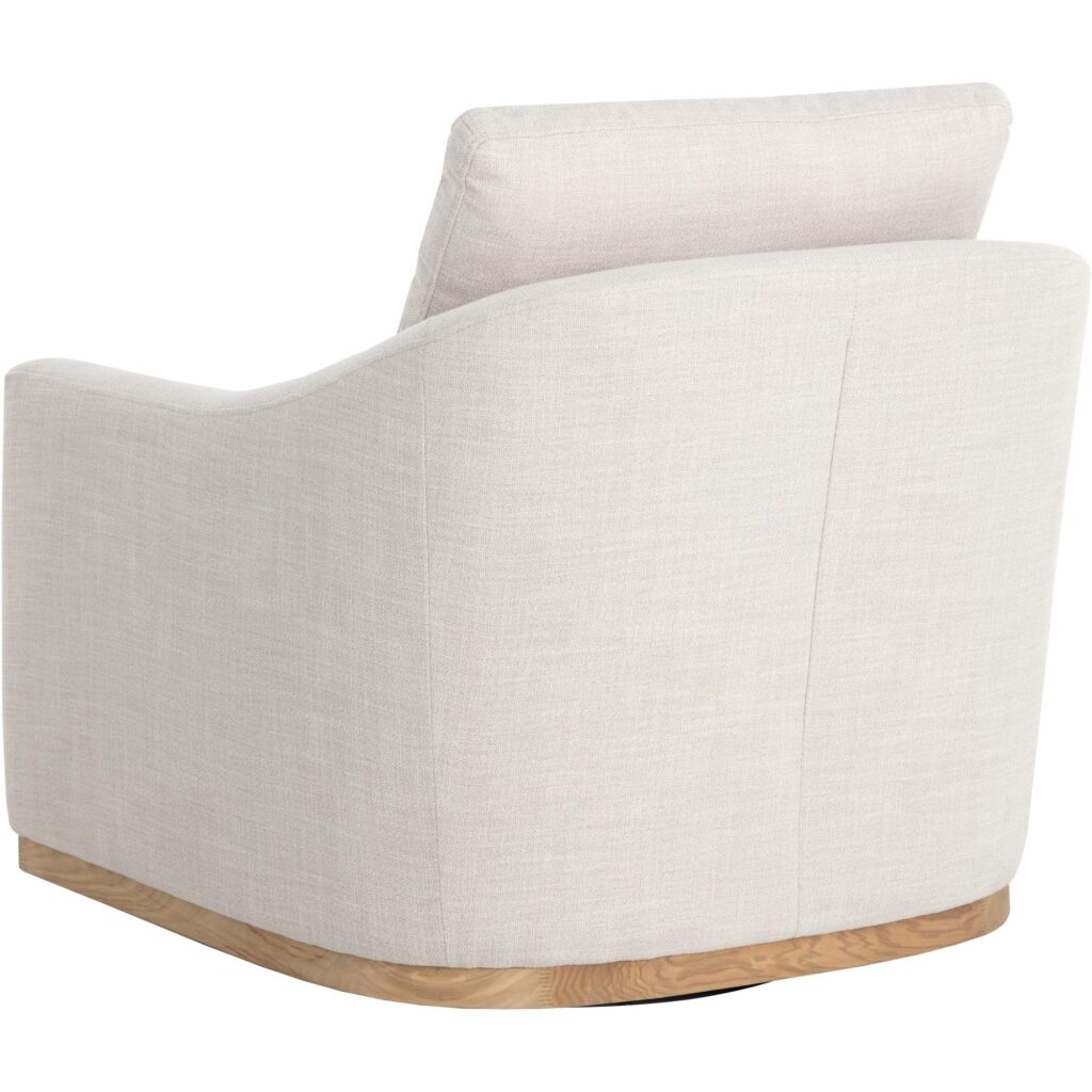Corbin Swivel Lounge Chair - Effie Linen - Image 7