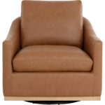 Corbin Swivel Lounge Chair - Aline Butternut Leather 112093 112093 CORBIN SWIVEL LOUNGE CHAIR ALINE BUTTERNUT LEATHER 21