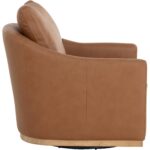 Corbin Swivel Lounge Chair - Aline Butternut Leather 112093 112093 CORBIN SWIVEL LOUNGE CHAIR ALINE BUTTERNUT LEATHER 22