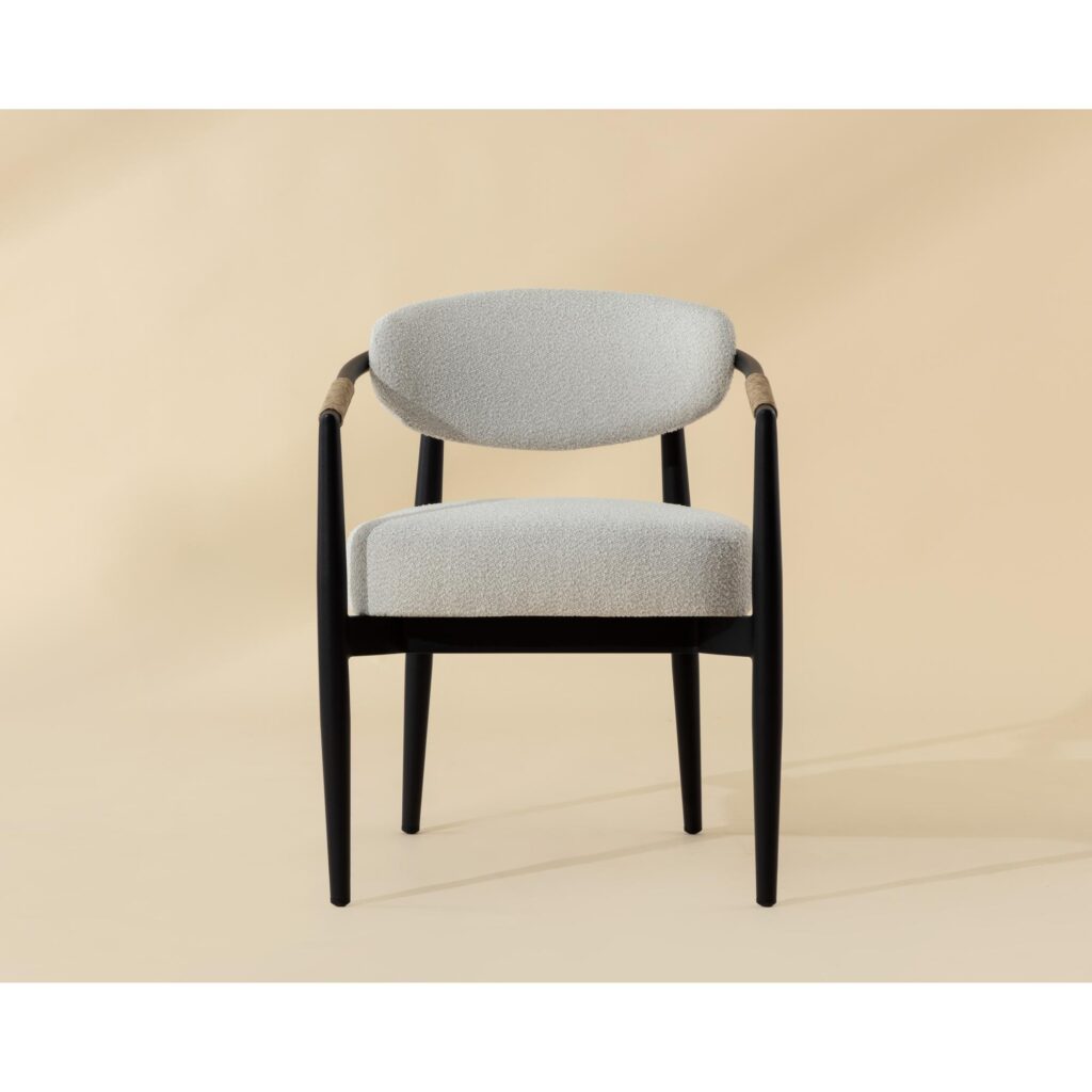 Marita Dining Armchair - Black - Louis Cream - Image 2