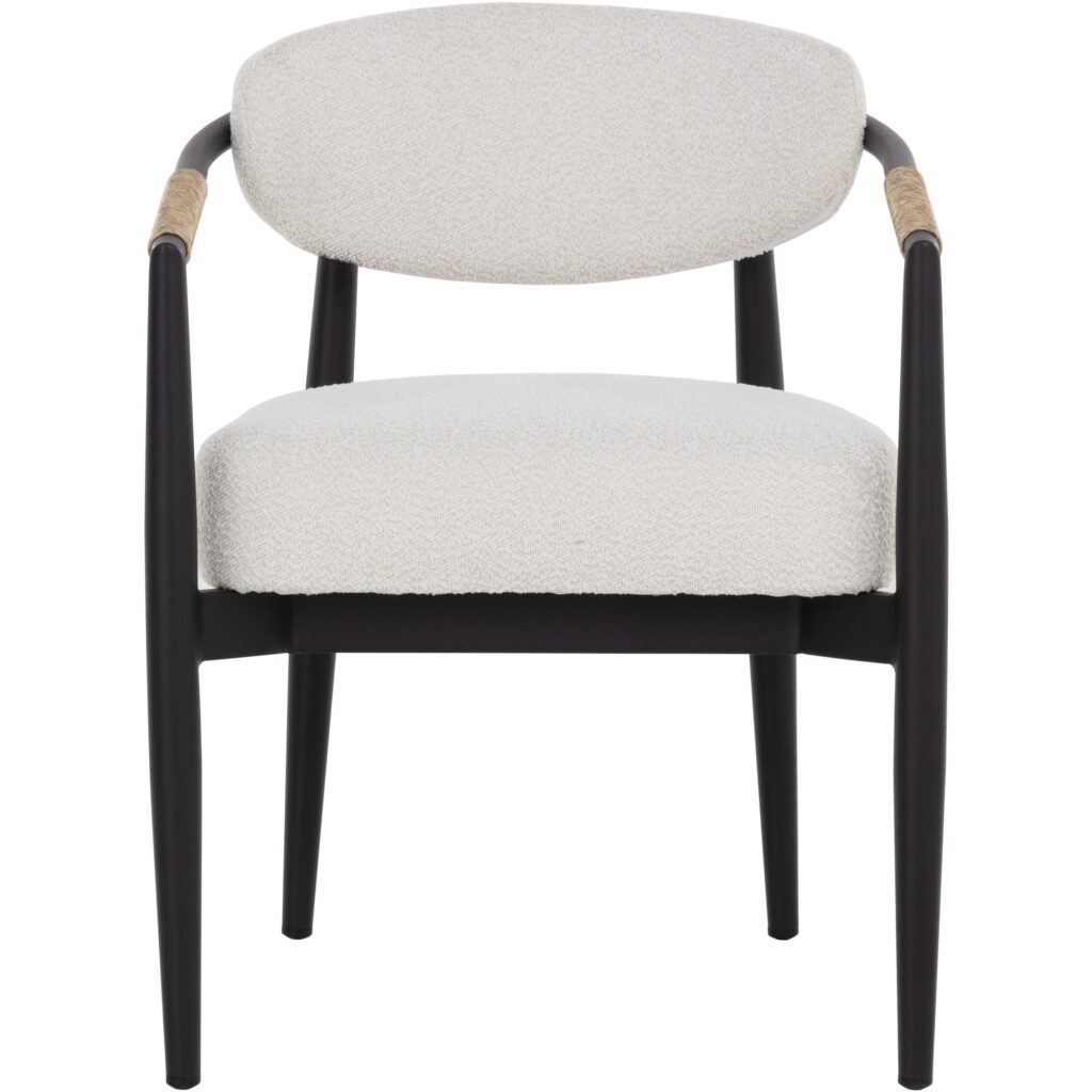 Marita Dining Armchair - Black - Louis Cream - Image 6
