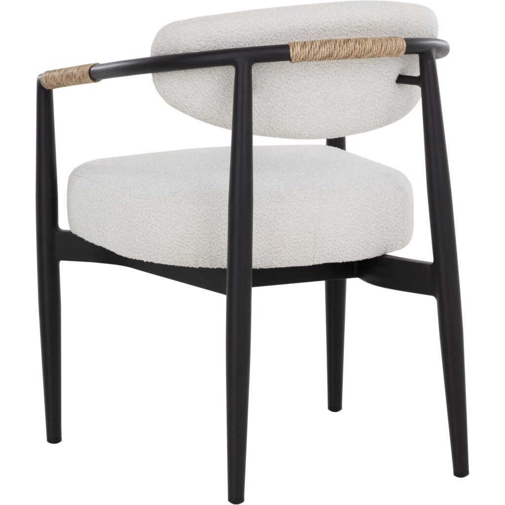 Marita Dining Armchair - Black - Louis Cream - Image 8