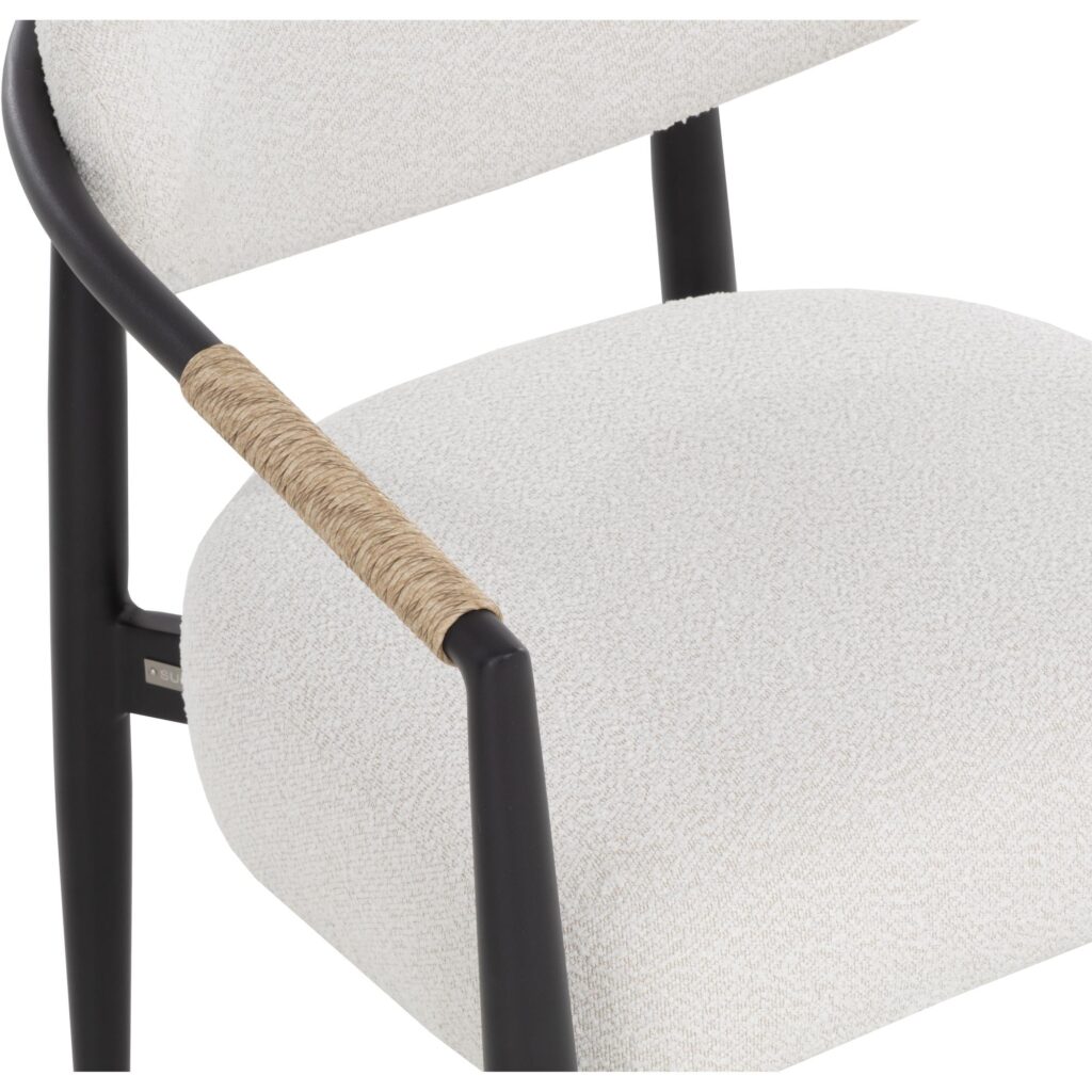 Marita Dining Armchair - Black - Louis Cream - Image 10