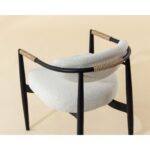 Marita Dining Armchair - Black - Louis Cream 112101 112101 MARITA DINING ARMCHAIR BLACK LOUIS CREAM 6