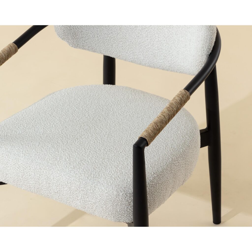 Marita Dining Armchair - Black - Louis Cream - Image 4