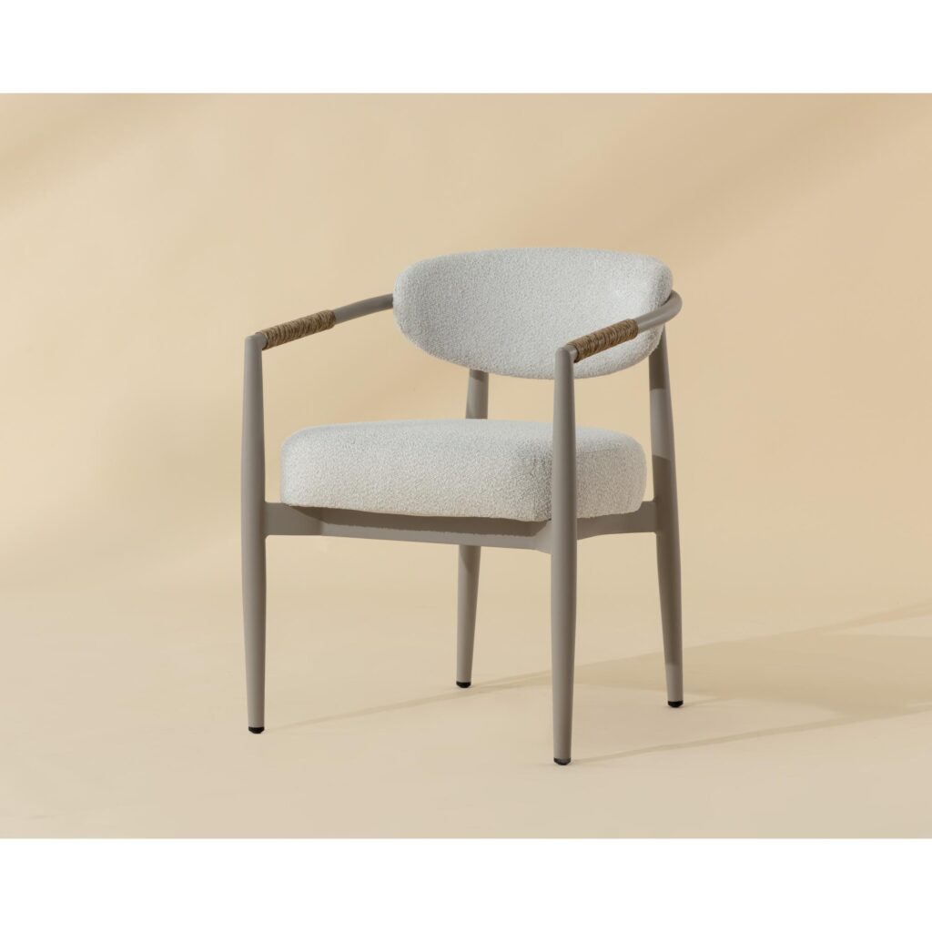Marita Dining Armchair - Greige - Louis Cream