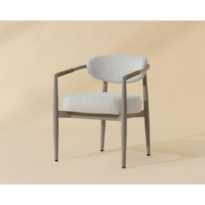 Marita Dining Armchair - Greige - Louis Cream