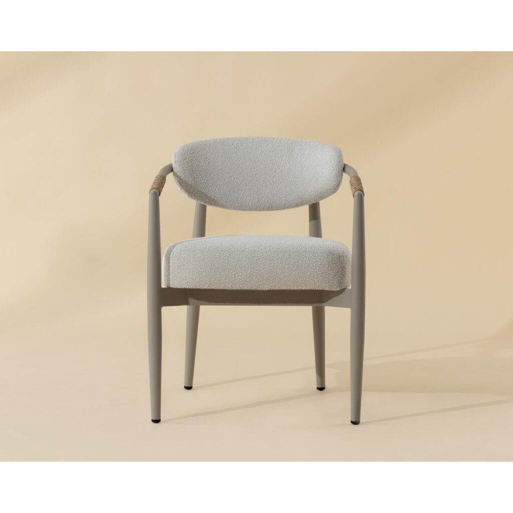 Marita Dining Armchair - Greige - Louis Cream - Image 2