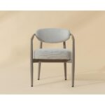 Marita Dining Armchair - Greige - Louis Cream 112102 112102 MARITA DINING ARMCHAIR GREIGE LOUIS CREAM 1