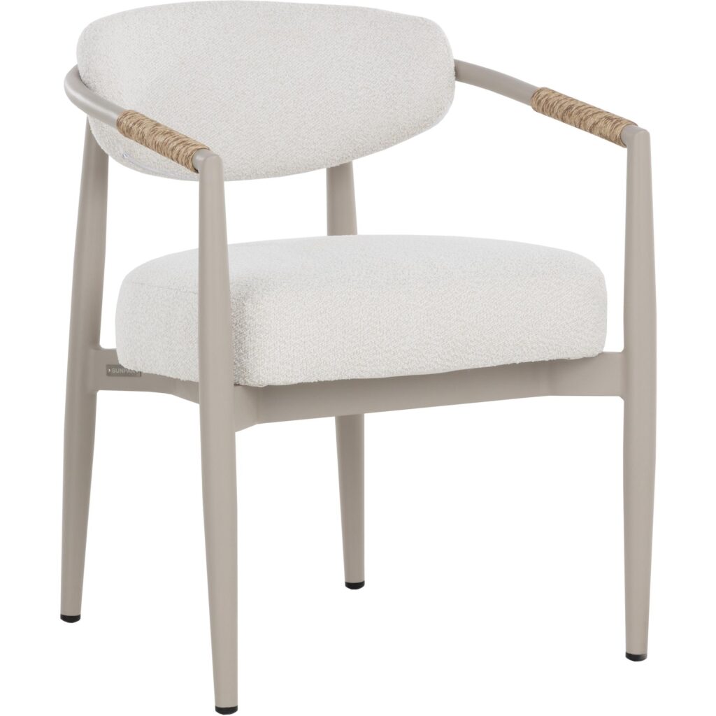 Marita Dining Armchair - Greige - Louis Cream - Image 5