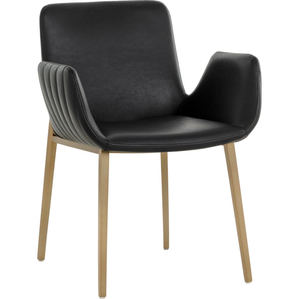 Lucano Dining Armchair - Bravo Black - Image 4