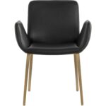 Lucano Dining Armchair - Bravo Black 112111 112111 LUCANO DINING ARMCHAIR BRAVO BLACK 21
