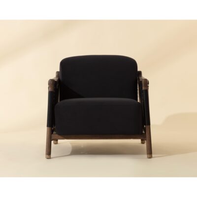 Calloway Lounge Chair - Antique Brown - Abbington Black / Onyx Leather 11 Calloway Lounge Chair - Antique Brown - Abbington Black / Onyx Leather 112133 112133 CALLOWAY LOUNGE CHAIR ABBINGTON BLACK ONYX LEATHER 1