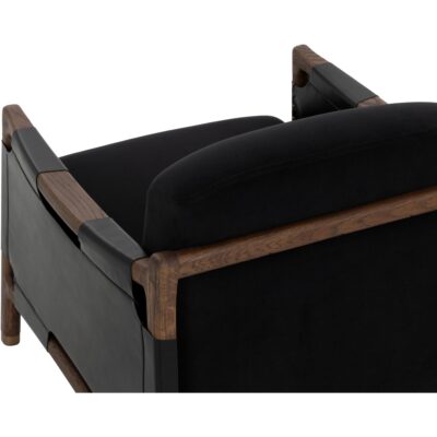 Calloway Lounge Chair - Antique Brown - Abbington Black / Onyx Leather 18 Calloway Lounge Chair - Antique Brown - Abbington Black / Onyx Leather 112133 112133 CALLOWAY LOUNGE CHAIR ABBINGTON BLACK ONYX LEATHER 26