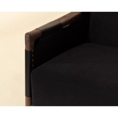 Calloway Lounge Chair - Antique Brown - Abbington Black / Onyx Leather 12 Calloway Lounge Chair - Antique Brown - Abbington Black / Onyx Leather 112133 112133 CALLOWAY LOUNGE CHAIR ABBINGTON BLACK ONYX LEATHER 6