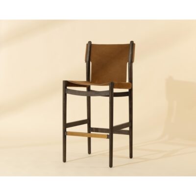 Argus Barstool - Nubuck Caramel Leather