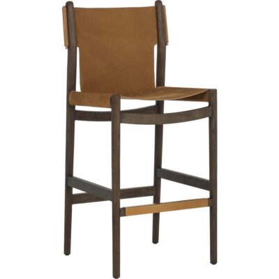 Argus Barstool - Nubuck Caramel Leather 112138 112138 ARGUS BARSTOOL NUBUCK CARAMEL LEATHER 20
