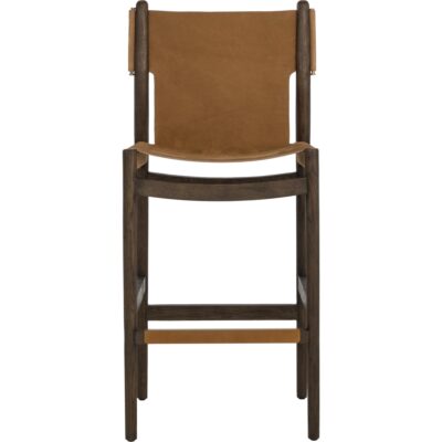 Argus Barstool - Nubuck Caramel Leather 112138 112138 ARGUS BARSTOOL NUBUCK CARAMEL LEATHER 21